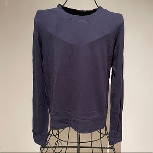 KIT & ACE BRUSHED NAVY LONGSLEEVE